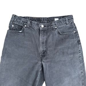 Vtg Levis 560 Orange Tab Black Jeans Mens Tapered Leg Loose Fit Black 34W 32L